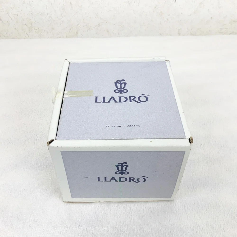 Vintage Lladro 1991 Porcelain Christmas Ball Ornament Handmade Spain New In Box